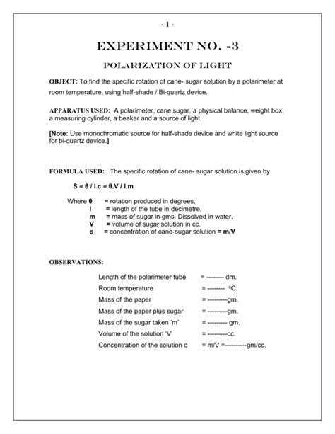 polarimeter experiment observation table|polarimetry experiment pdf.